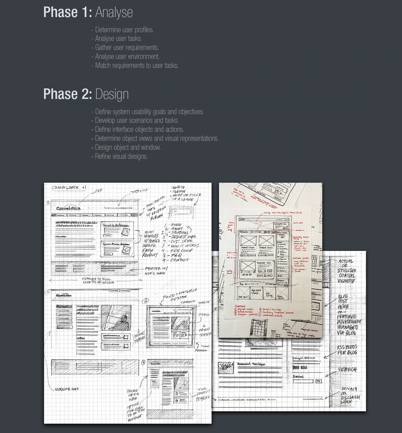 CACI Internal Portal — Analysis and design phases